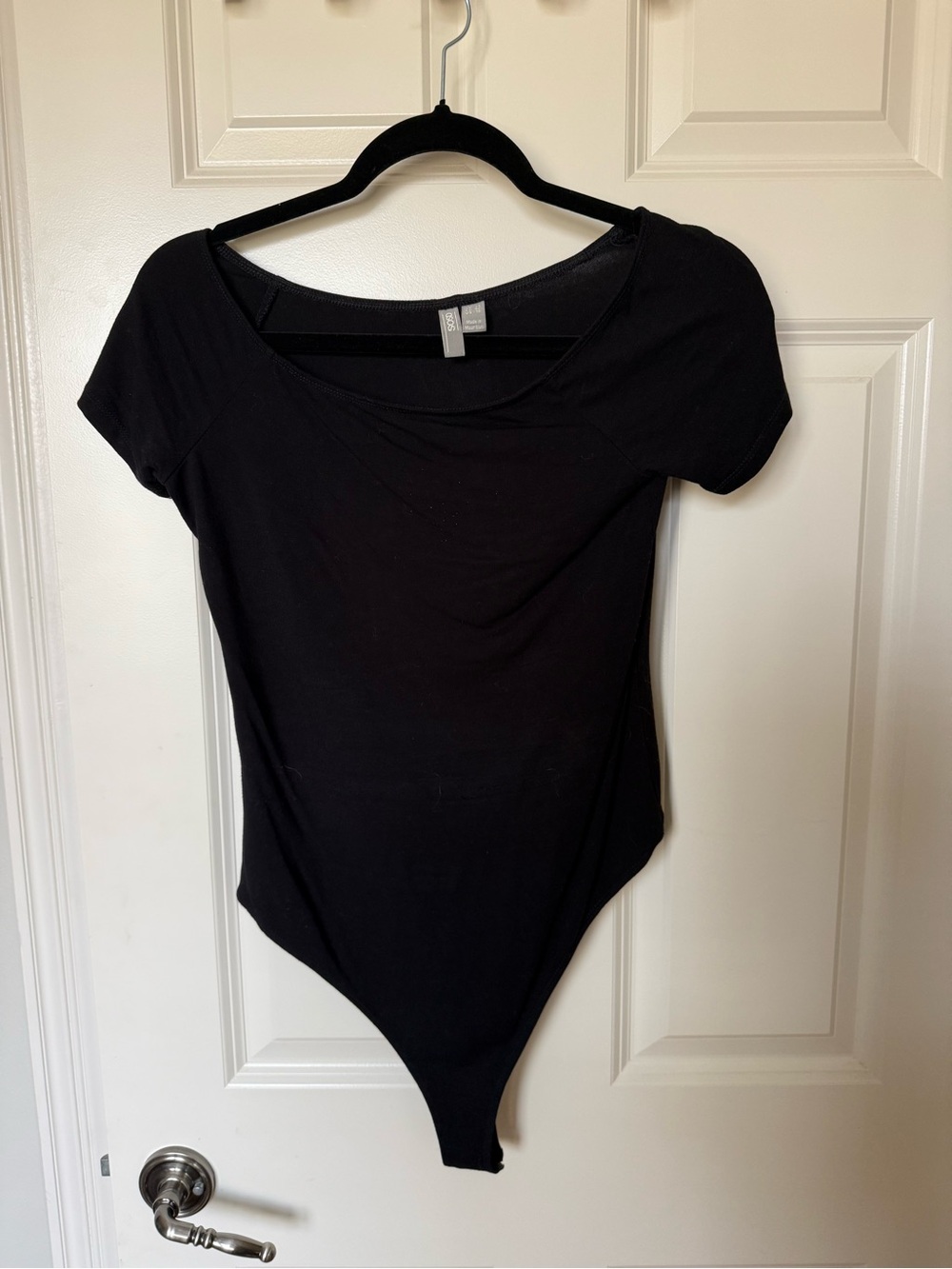 ASOS Black Short-Sleeve Bodysuit size 10